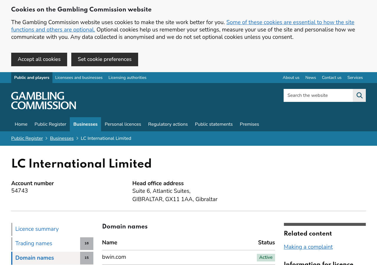 لقطة مؤرخة من gamblingcommission.gov.uk